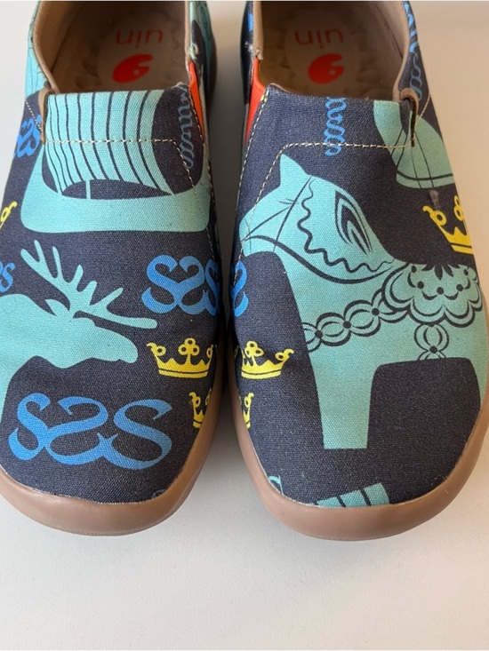 UIN Sneakers Canvas Flats Loafers Toledo Art Slip On main image 5